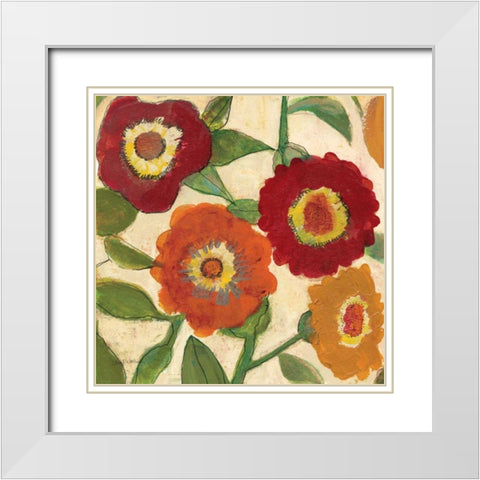 Park III v.2 White Modern Wood Framed Art Print with Double Matting by Warrick, Cheryl