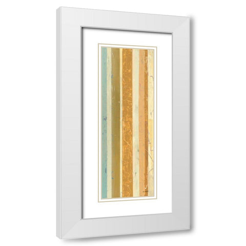 Eight to the Bar Panel I White Modern Wood Framed Art Print with Double Matting by Schick, Mike