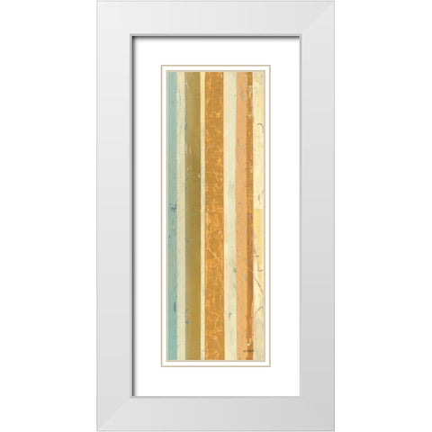Eight to the Bar Panel I White Modern Wood Framed Art Print with Double Matting by Schick, Mike