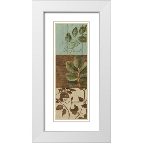 Forest Walk Panel III White Modern Wood Framed Art Print with Double Matting by Audit, Lisa
