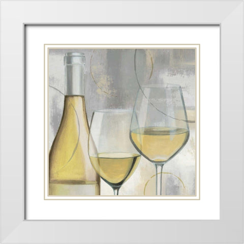 Taste Appeal White II White Modern Wood Framed Art Print with Double Matting by Wiens, James