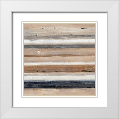 Abstract Balance VII White Modern Wood Framed Art Print with Double Matting by Audit, Lisa