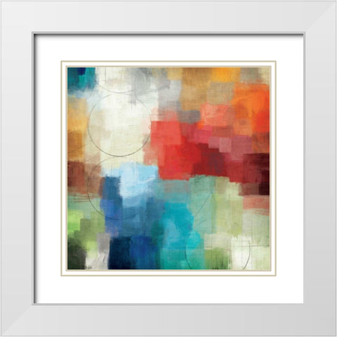 Seasons White Modern Wood Framed Art Print with Double Matting by Mullan, Michael