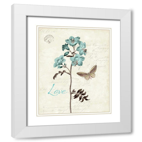 Slated Blue I White Modern Wood Framed Art Print with Double Matting by Pertiet, Katie