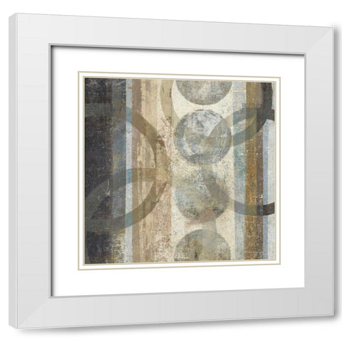 Raku I White Modern Wood Framed Art Print with Double Matting by Wild Apple Portfolio