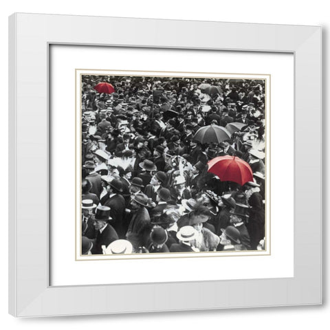 The Coronation  White Modern Wood Framed Art Print with Double Matting by Wild Apple Portfolio