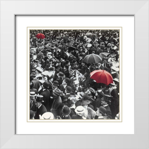 The Coronation  White Modern Wood Framed Art Print with Double Matting by Wild Apple Portfolio