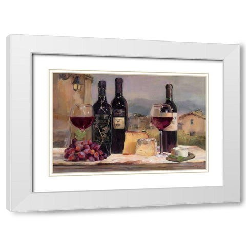 Villa Reds White Modern Wood Framed Art Print with Double Matting by Hageman, Marilyn