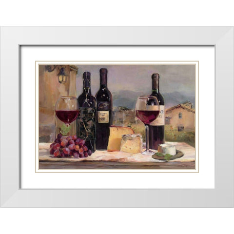 Villa Reds White Modern Wood Framed Art Print with Double Matting by Hageman, Marilyn