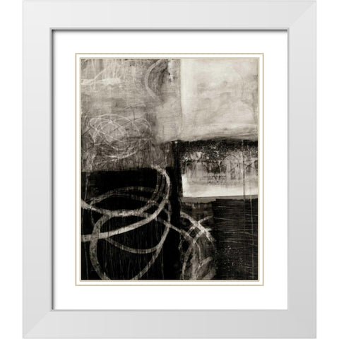 A Wintry Day IV White Modern Wood Framed Art Print with Double Matting by Davies, Jane