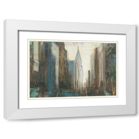 Urban Movement I NY White Modern Wood Framed Art Print with Double Matting by Sullivan, Myles