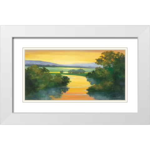 Mercy of the Moon White Modern Wood Framed Art Print with Double Matting by Purinton, Julia