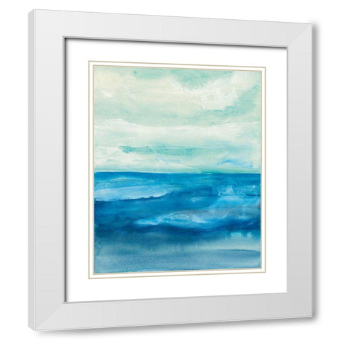 Shallow Water 12x18 White Modern Wood Framed Art Print with Double Matting by Paschke, Chris