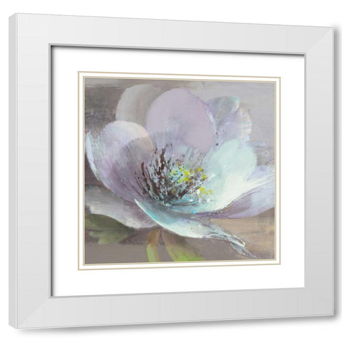 Jump III White Modern Wood Framed Art Print with Double Matting by Hristova, Albena