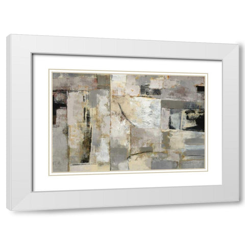 Walking Down the Street White Modern Wood Framed Art Print with Double Matting by Vassileva, Silvia