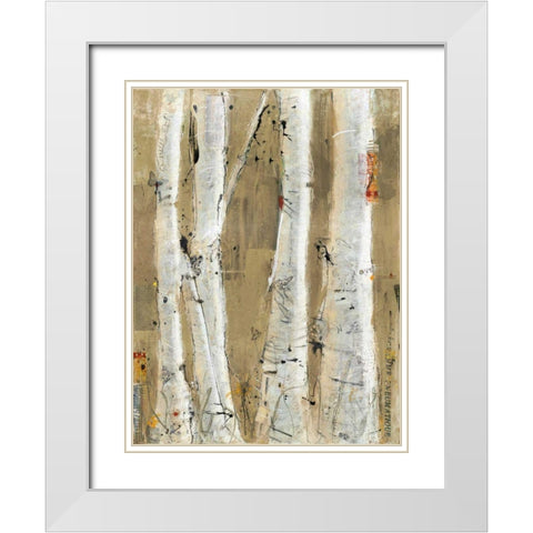 Love Crop Neutral White Modern Wood Framed Art Print with Double Matting by Day, Kellie