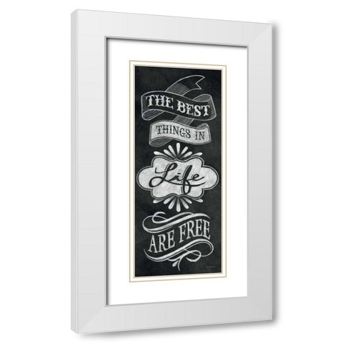 The Best Things in Life White Modern Wood Framed Art Print with Double Matting by Urban, Mary