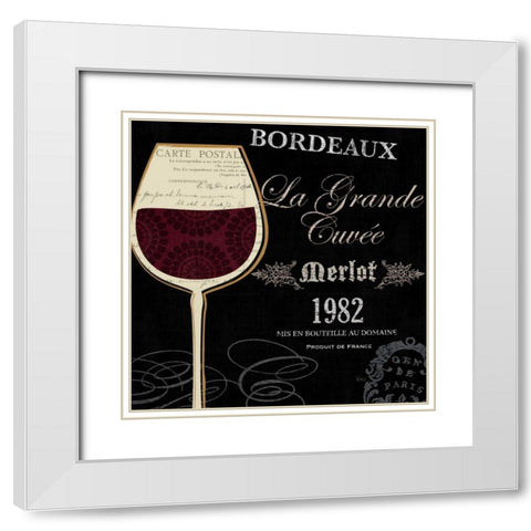 At the Winery I Black White Modern Wood Framed Art Print with Double Matting by Charron, Veronique
