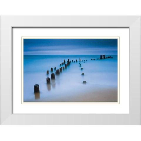 Sentinals White Modern Wood Framed Art Print with Double Matting by Gendreau, Katherine