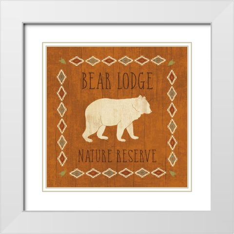 Lodge Resort I on Wood White Modern Wood Framed Art Print with Double Matting by Charron, Veronique