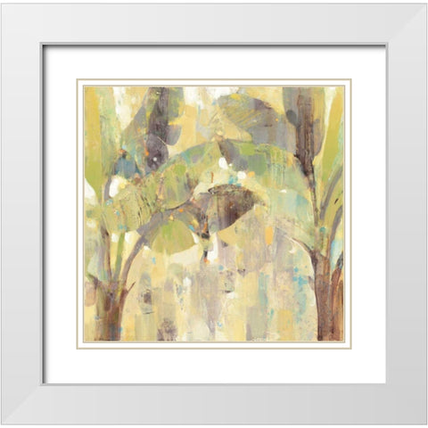 Bimini I White Modern Wood Framed Art Print with Double Matting by Hristova, Albena