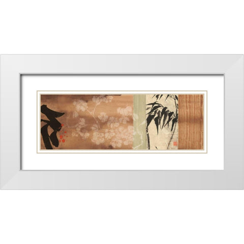 Whispering Dusk I White Modern Wood Framed Art Print with Double Matting by Paschke, Chris