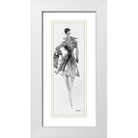 Fashion Sketchbook VII White Modern Wood Framed Art Print with Double Matting by Tavoletti, Anne