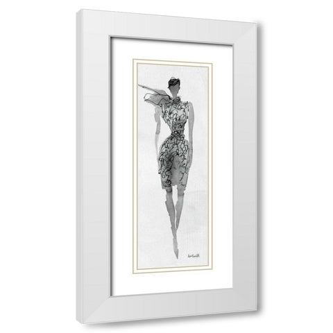 Fashion Sketchbook VIII White Modern Wood Framed Art Print with Double Matting by Tavoletti, Anne