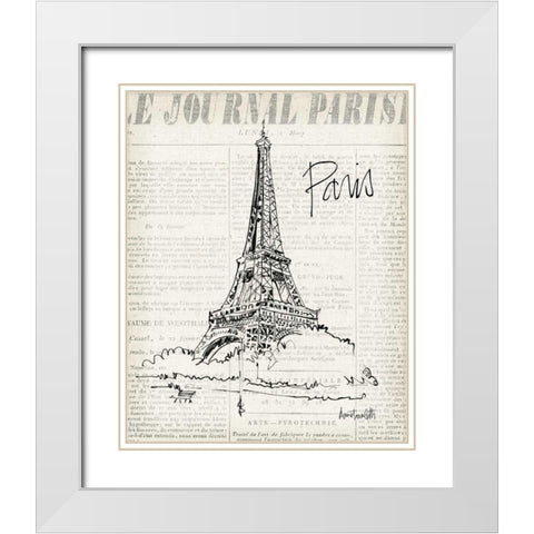 City Sketches III White Modern Wood Framed Art Print with Double Matting by Tavoletti, Anne