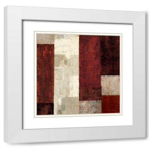 Cayenne White Modern Wood Framed Art Print with Double Matting by Mullan, Michael