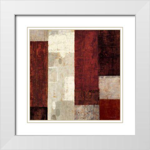 Cayenne White Modern Wood Framed Art Print with Double Matting by Mullan, Michael