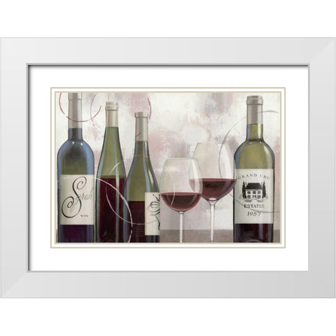 Taste Appeal Red II White Modern Wood Framed Art Print with Double Matting by Wiens, James