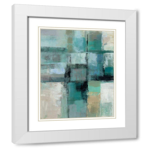 Island Hues Crop I White Modern Wood Framed Art Print with Double Matting by Vassileva, Silvia