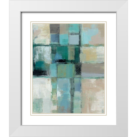 Island Hues Crop II White Modern Wood Framed Art Print with Double Matting by Vassileva, Silvia