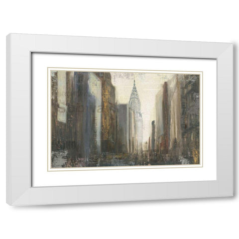 Urban Movement I NY Neutral Crop White Modern Wood Framed Art Print with Double Matting by Sullivan, Myles