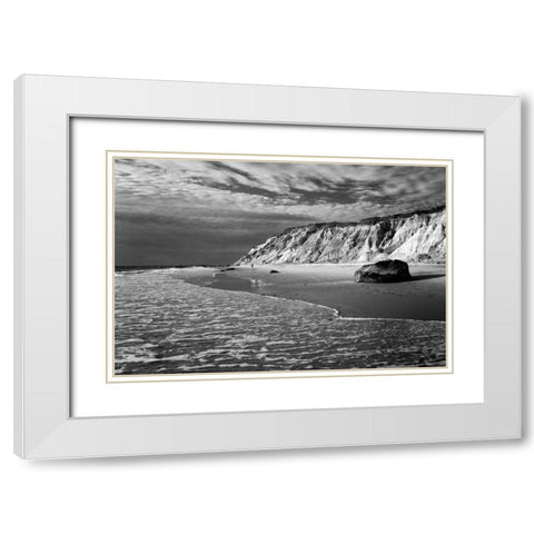 Moshup Storm White Modern Wood Framed Art Print with Double Matting by Gendreau, Katherine