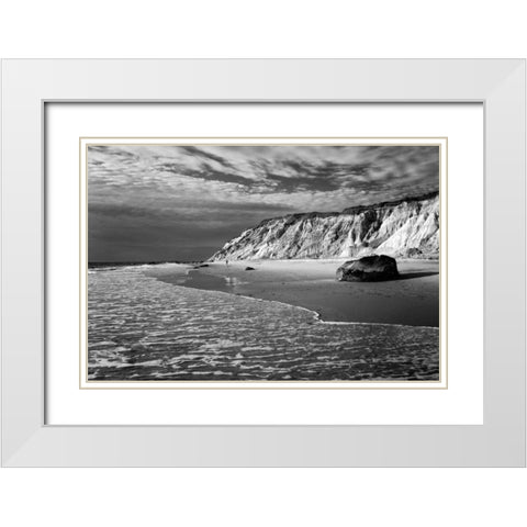Moshup Storm White Modern Wood Framed Art Print with Double Matting by Gendreau, Katherine
