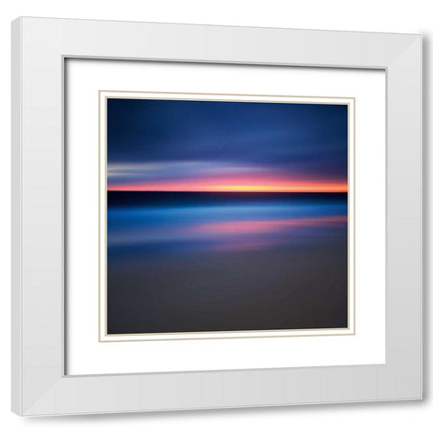 Afterburn White Modern Wood Framed Art Print with Double Matting by Gendreau, Katherine