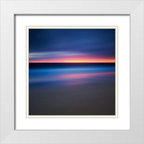 Afterburn White Modern Wood Framed Art Print with Double Matting by Gendreau, Katherine