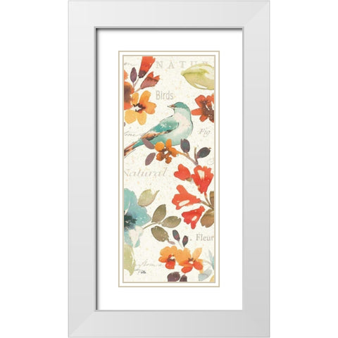 Natures Palette Panel II White Modern Wood Framed Art Print with Double Matting by Pela