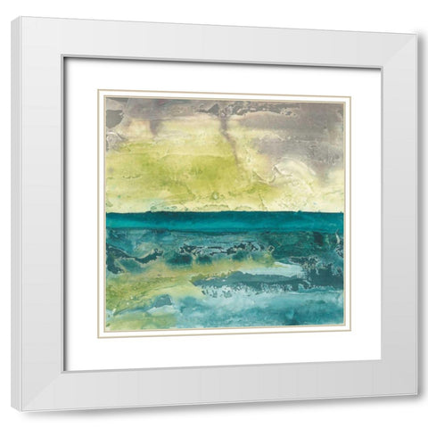 Beyond the Horizon I White Modern Wood Framed Art Print with Double Matting by Paschke, Chris