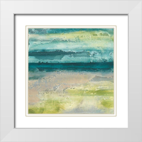Beyond the Horizon II White Modern Wood Framed Art Print with Double Matting by Paschke, Chris