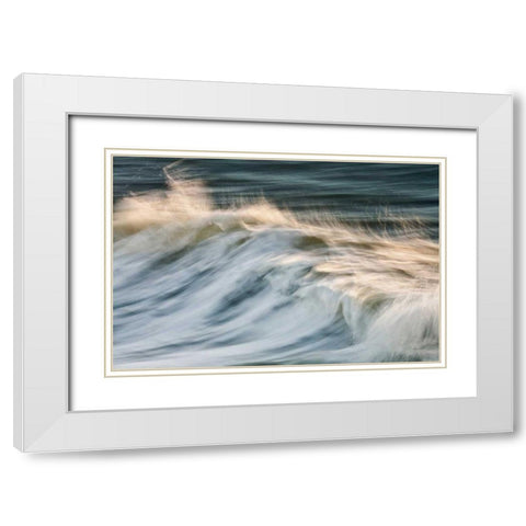 South Beach Surf White Modern Wood Framed Art Print with Double Matting by Gendreau, Katherine