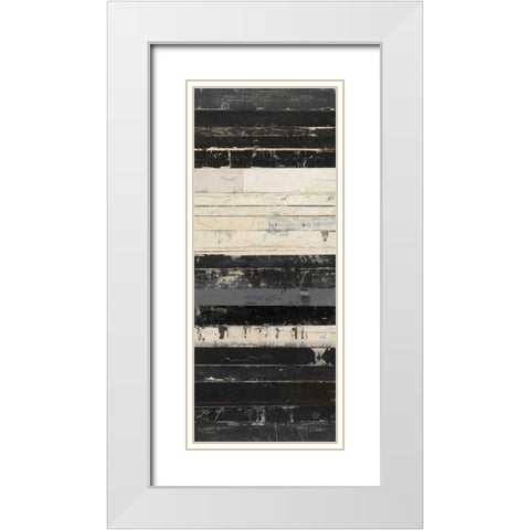 Zephyr II White Modern Wood Framed Art Print with Double Matting by Schick, Mike