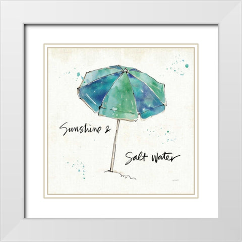 Beach Divas IX White Modern Wood Framed Art Print with Double Matting by Tavoletti, Anne