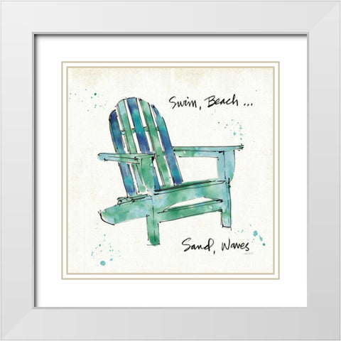 Beach Divas X White Modern Wood Framed Art Print with Double Matting by Tavoletti, Anne