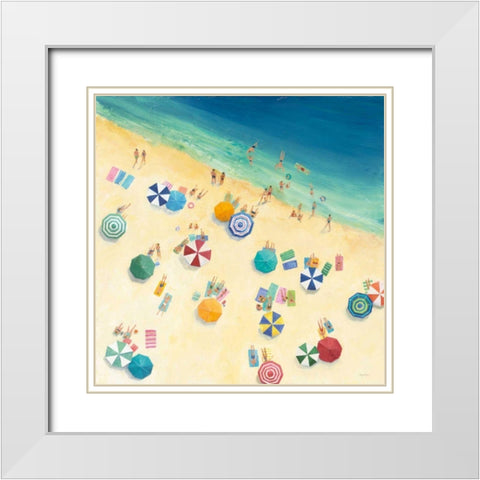 Summer Fun White Modern Wood Framed Art Print with Double Matting by Tillmon, Avery