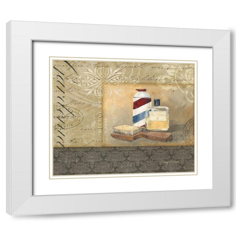 Bath and Beauty III White Modern Wood Framed Art Print with Double Matting by Tillmon, Avery