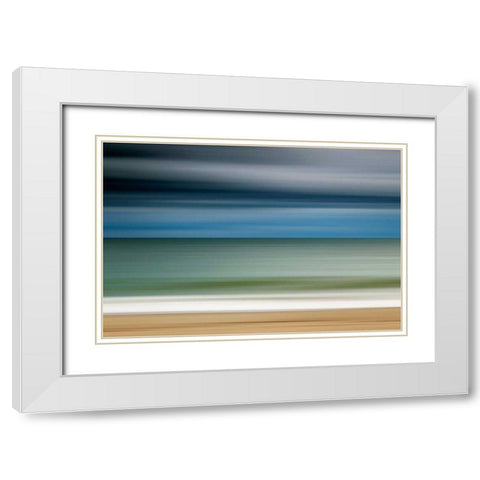 Ocean Storm White Modern Wood Framed Art Print with Double Matting by Gendreau, Katherine