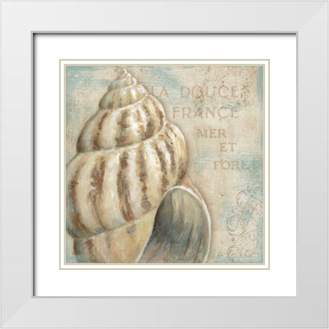 A la Plage I White Modern Wood Framed Art Print with Double Matting by Brissonnet, Daphne